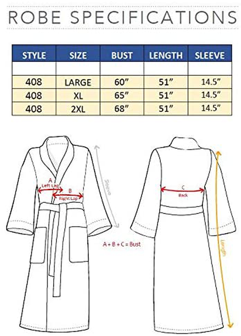 MONARCH Diamond Waffle Spa Kimono Robe - Soft Light Hotel Bathrobe Cypress Apparel & Accessories > Clothing > Sleepwear & Loungewear > Robes Kylie Max