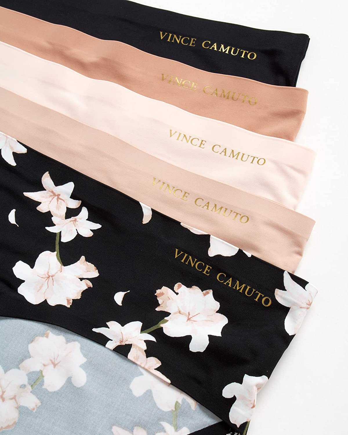 Vince Camuto Women'S No Show Microfiber Hipster Panty Underwear Multi-Pack Apparel & Accessories > Clothing > Underwear & Socks > Underwear Vince Camuto