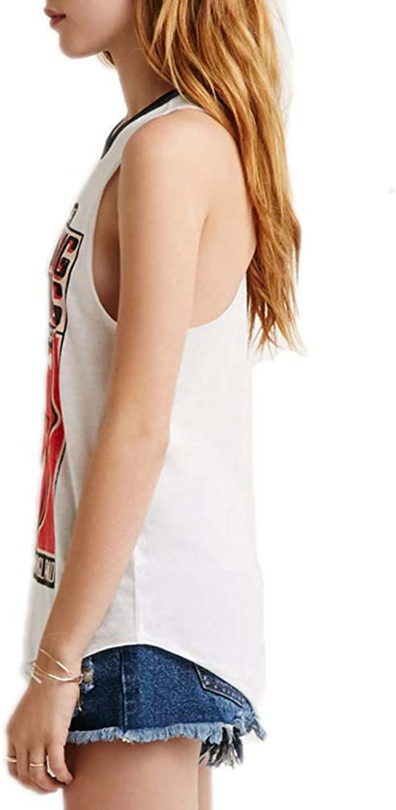 VOGUE CODE Women'S Stylish Tongue Print Camisole Shirt Tank Top I-Shaped Vest Apparel & Accessories > Clothing > Activewear Kylie Max