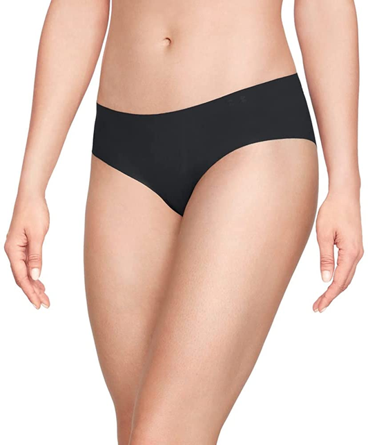 Under Armour Women'S Pure Stretch Hipster Underwear, 3-Pack , Black (001)/Black , Small Apparel & Accessories > Clothing > Underwear & Socks > Underwear Under Armour
