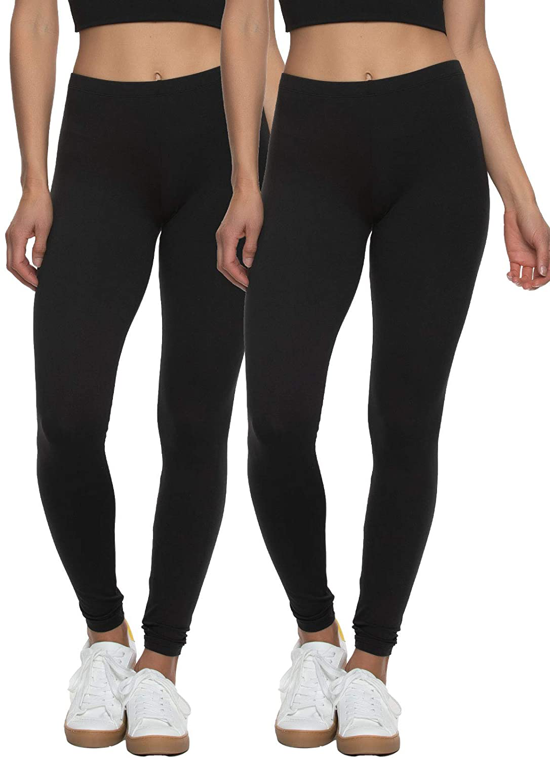 Felina Velvety Super Soft Lightweight Leggings - for Women - Yoga Pants, Workout Clothes Apparel & Accessories > Clothing > Activewear KYLIE MAX Black Medium