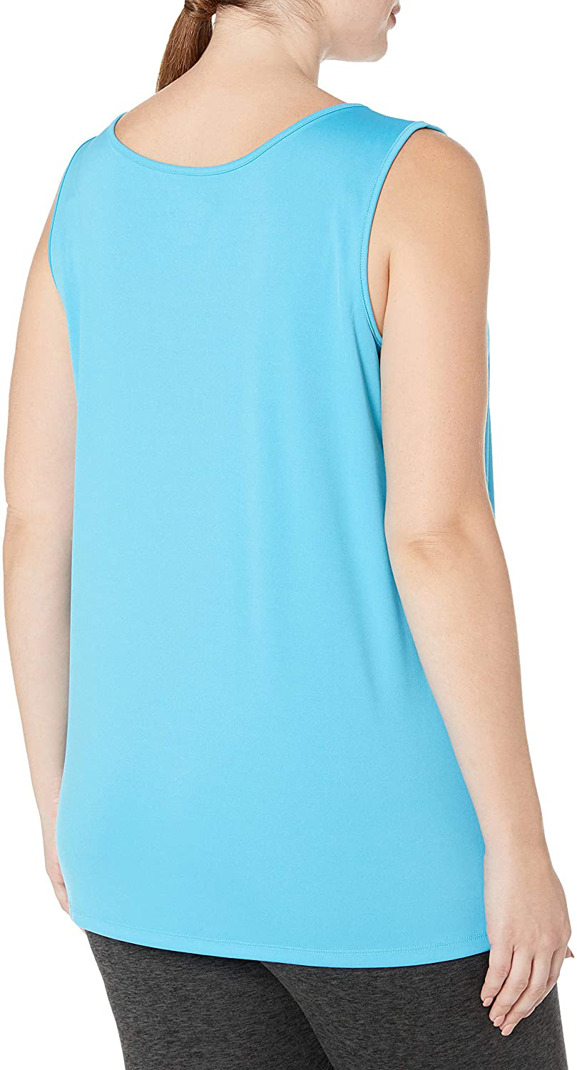 JUST MY SIZE Women'S plus Size Cooldri Performance Scoopneck Tank Top Apparel & Accessories > Clothing > Activewear Kylie Max