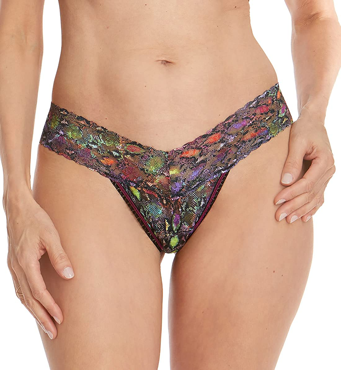 Hanky Panky Low Rise Thong (Prints) Apparel & Accessories > Clothing > Underwear & Socks > Underwear hanky panky Rainboa