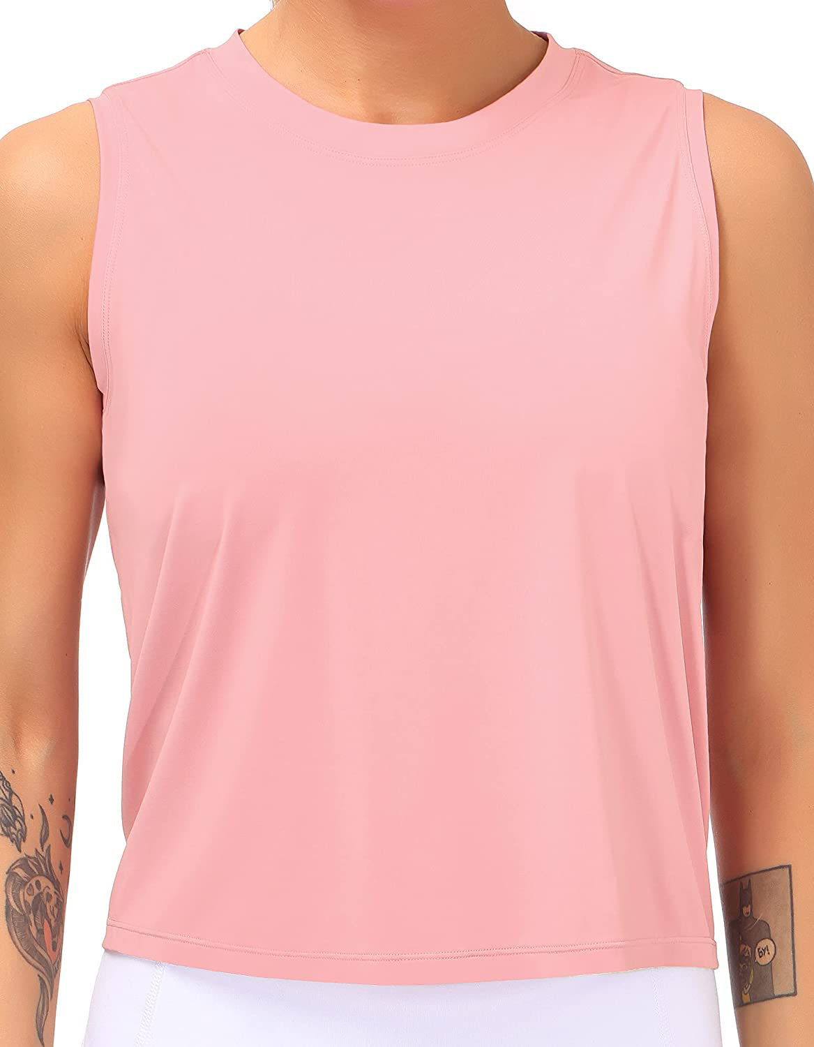 Dragon Fit Women Sleeveless Yoga Tops Workout Cool T-Shirt Running Short Tank Crop Tops Apparel & Accessories > Clothing > Activewear Kylie Max