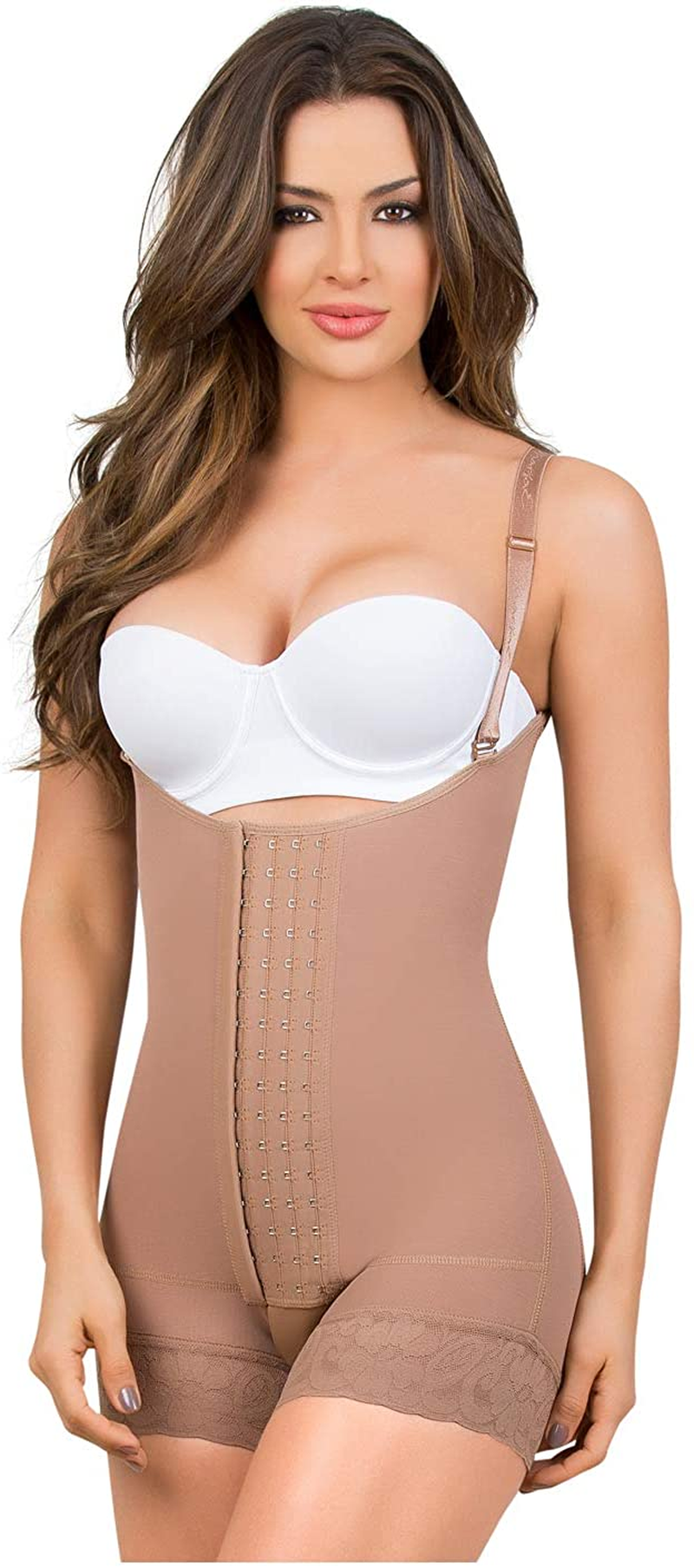 MARIAE 9434 Hip Hugger Slimming Body Shaper for Women | Fajas Colombianas Moldeadoras Apparel & Accessories > Clothing > Underwear & Socks > Underwear MARIAE FAJAS Mocha 9434 Large