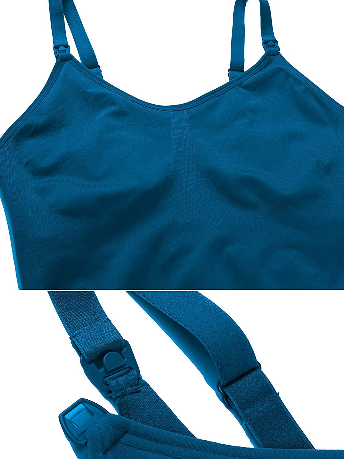 HOFISH Women'S Breast Feeding Tops,Maternity Nursing Cami with Build in Shelf Bra 3Pack Apparel & Accessories > Clothing > Activewear Kylie Max