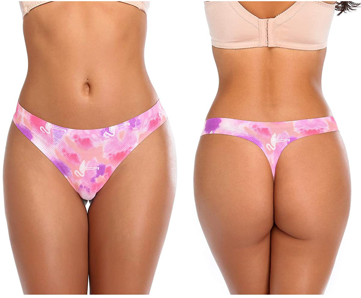 Thong underwear for women,No Show Breathable Cotton Womens Thongs Underwear Seamless Thongs for Women Apparel & Accessories > Clothing > Underwear & Socks > Underwear QOVOQ