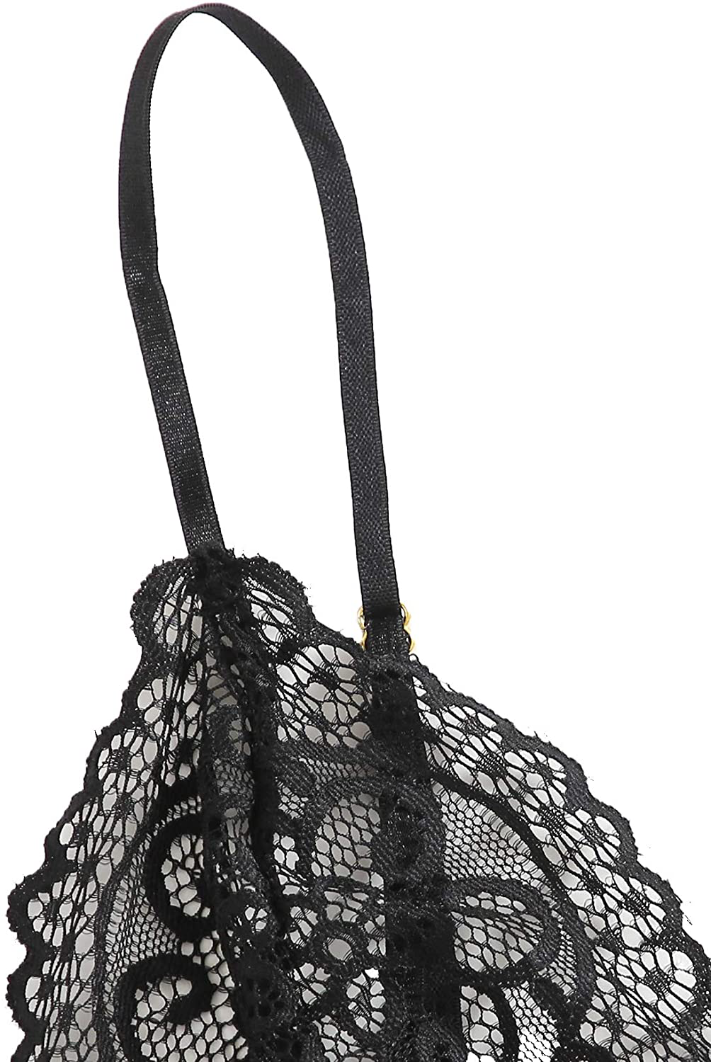 SOLY HUX Women'S Lace Sheer Cami Top with Satin Shorts Pajama Set Sleepwear Apparel & Accessories > Clothing > Sleepwear & Loungewear Kylie Max