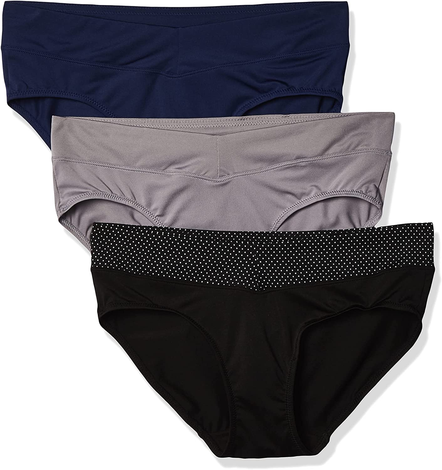 Warner'S Women'S Blissful Benefits No Muffin Top 3 Pack Hipster Panties Apparel & Accessories > Clothing > Underwear & Socks > Underwear Warner's