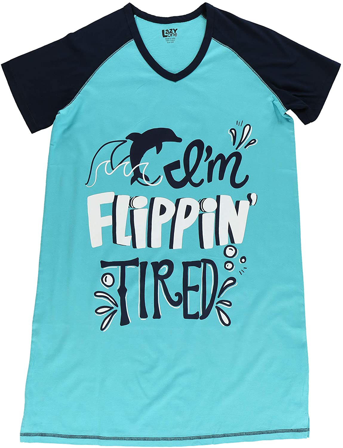 Lazy One V-Neck Nightshirts for Women, Animal Designs Apparel & Accessories > Clothing > Sleepwear & Loungewear > Nightgowns Kylie Max