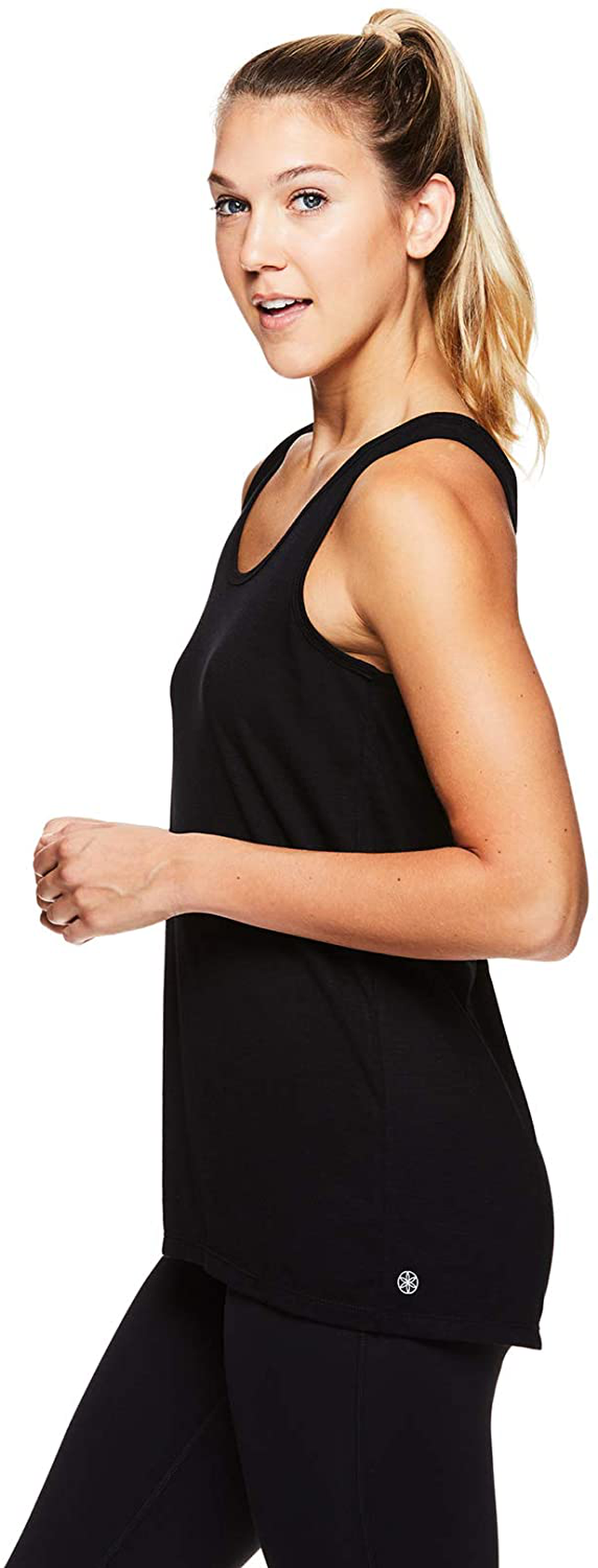 Gaiam Women'S Open Back Yoga Tank Top - Sleeveless Racerback Workout & Gym Shirt Apparel & Accessories > Clothing > Activewear Kylie Max