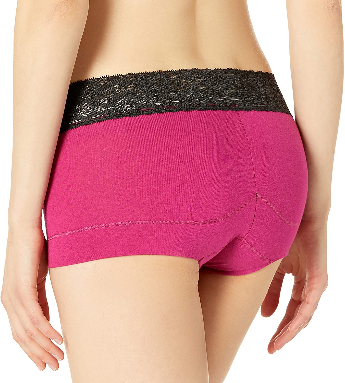 Maidenform Women'S Dream Cotton with Lace Boyshort Apparel & Accessories > Clothing > Underwear & Socks > Underwear Maidenform