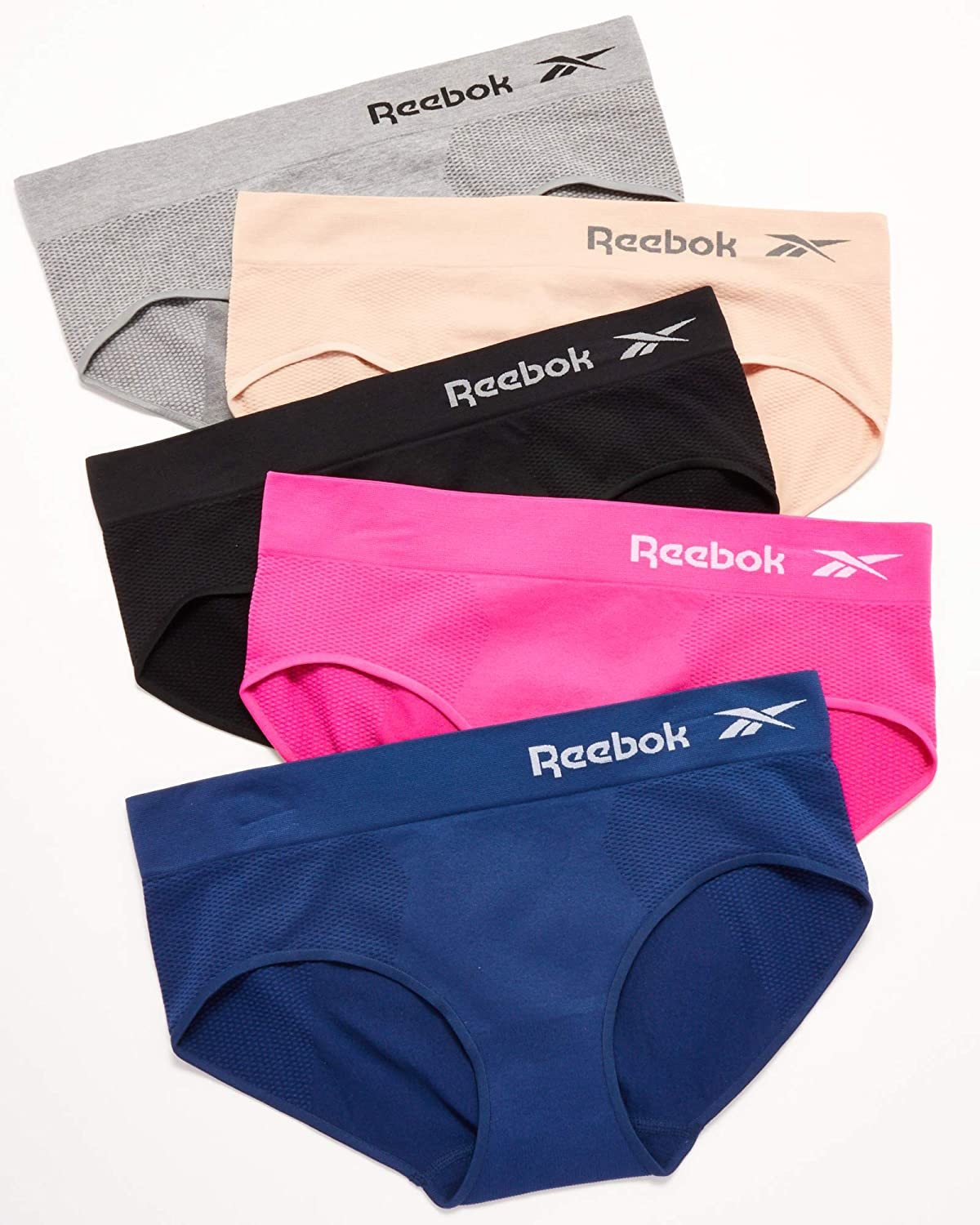 Reebok Women'S Underwear - Seamless Hipster Briefs (5 Pack) Apparel & Accessories > Clothing > Underwear & Socks > Underwear Reebok