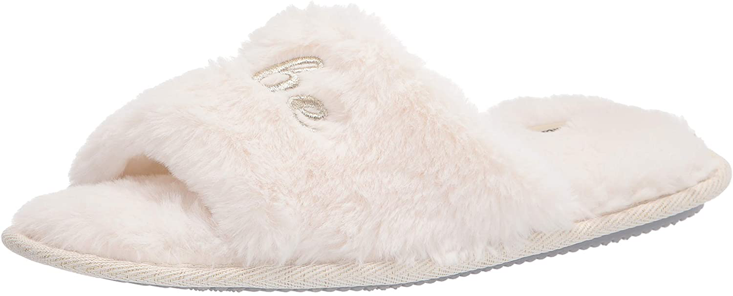 Dearfoams Women's Bridal I Do & I Do Crew Giftable Slide Slipper Arts & Entertainment > Party & Celebration > Gift Giving Dearfoams White "Bride to Be" Large