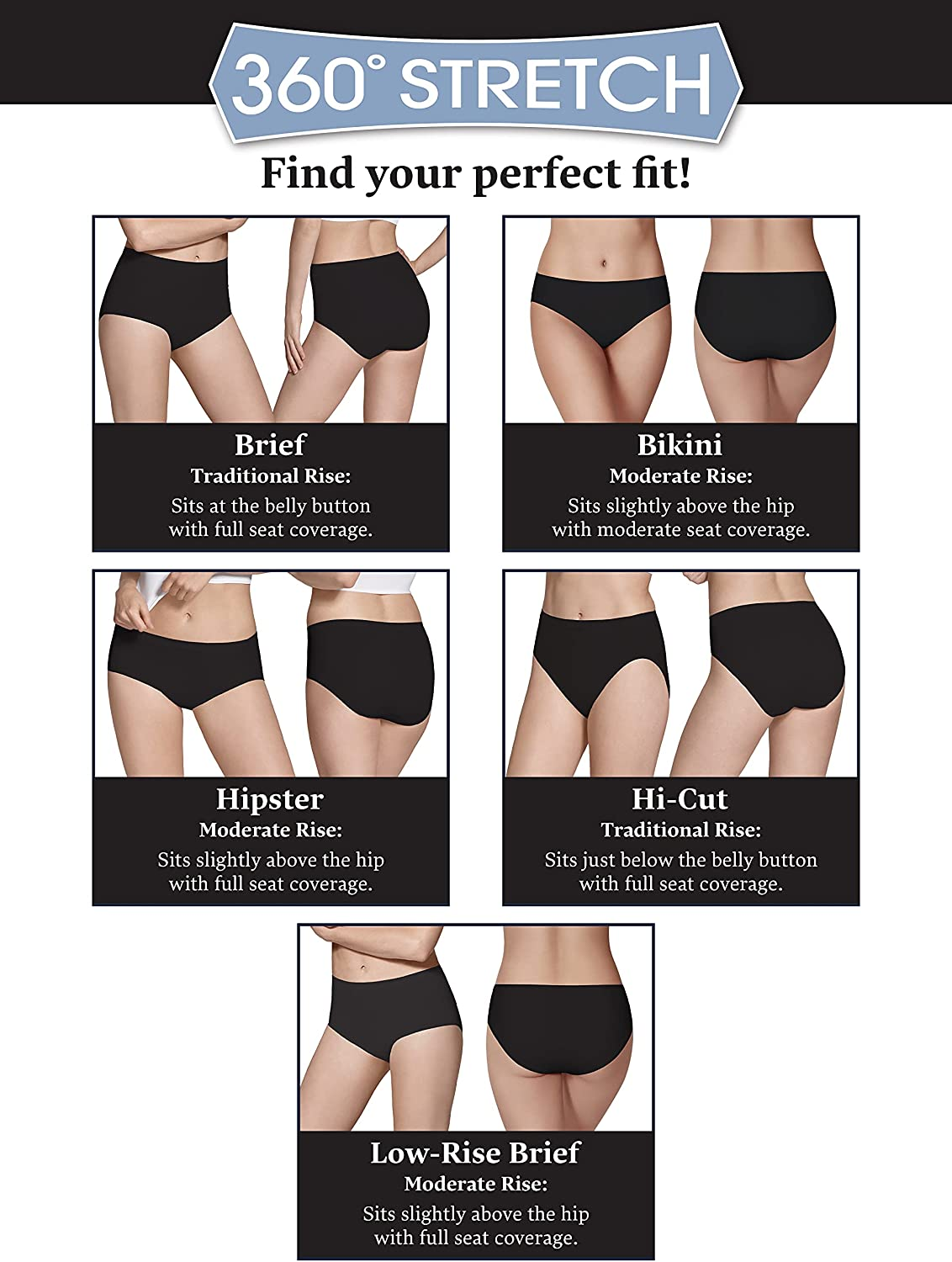 Fruit of the Loom Women'S Seamless Underwear (Regular & plus Size) Apparel & Accessories > Clothing > Underwear & Socks > Underwear Fruit of the Loom