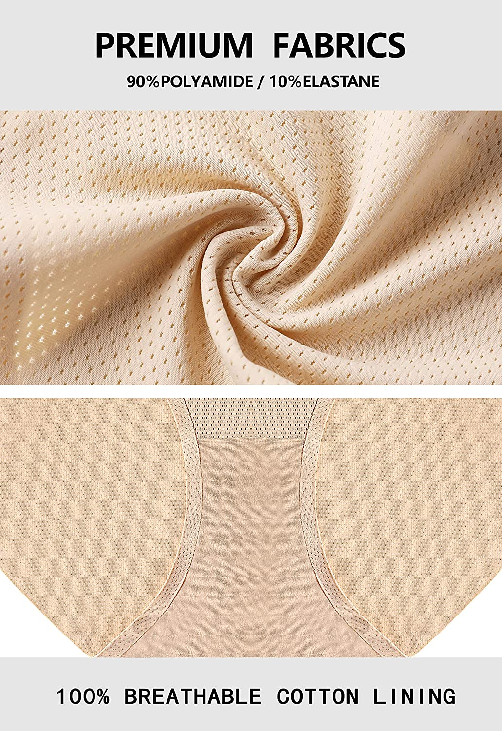 VOENXE Womens Seamless Hipster Panties Stretch Breathable No Show Bikini Underwear 5 Pack Apparel & Accessories > Clothing > Underwear & Socks > Underwear voenxe