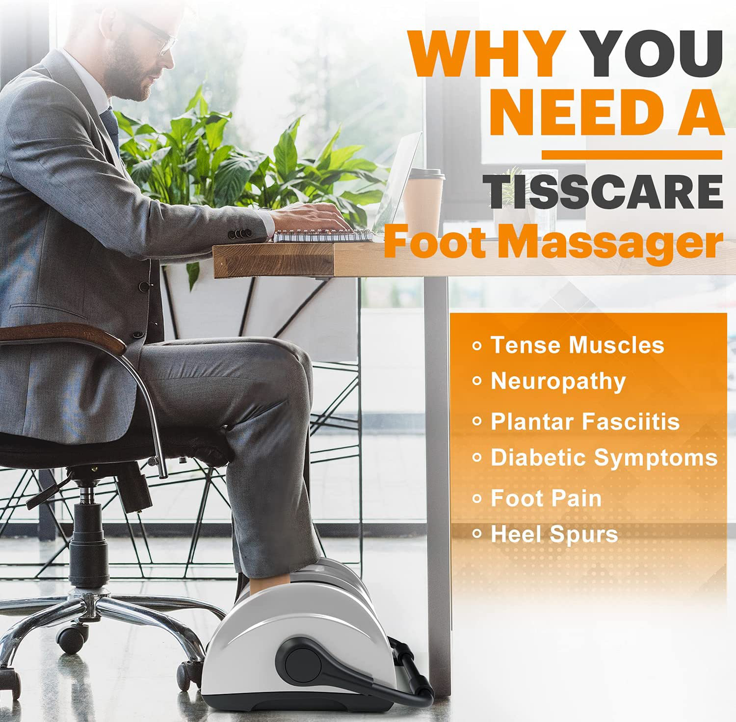 TISSCARE Shiatsu Foot Massager Machine w/ Remote & Heat for Plantar Fasciitis & Neuropathy, Deep Kneading Calf Massage, Leg Massager, Promote Blood Circulation & Pain Relief & Better Sleep Arts & Entertainment > Party & Celebration > Gift Giving TISSCARE