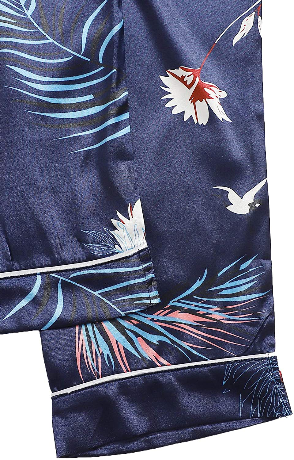 Shein Women'S 7Pcs Printed Cami and Shorts Satin Pajama Set with Shirt and Eye Mask Apparel & Accessories > Clothing > Sleepwear & Loungewear Kylie Max
