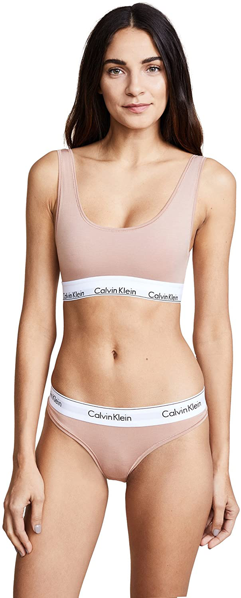Calvin Klein Women's Modern Cotton Thong Panty Apparel & Accessories > Clothing > Underwear & Socks > Underwear Calvin Klein Warm Carmel Large