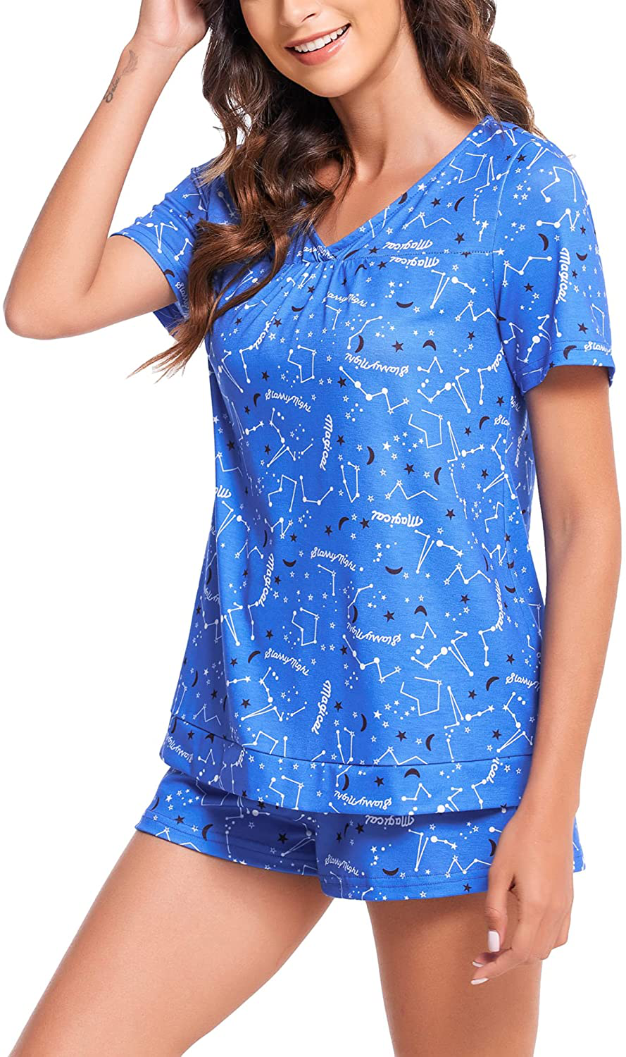 Avidlove Women'S Shorts Pajama Set Short Sleeve Sleepwear Nightwear Pjs S-XXL Apparel & Accessories > Clothing > Sleepwear & Loungewear Kylie Max