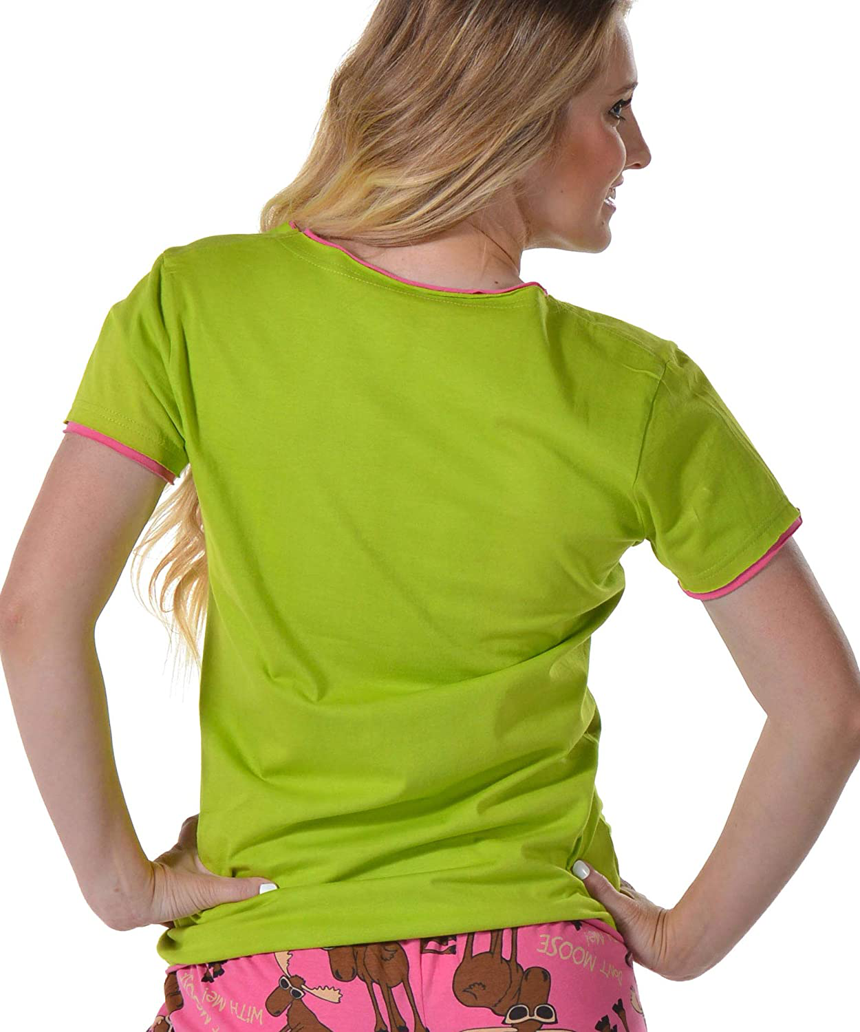 Lazy One Fitted Pajamas for Women, Cute Animal Pajama Top and Pants Separates Apparel & Accessories > Clothing > Sleepwear & Loungewear > Pajamas Kylie Max