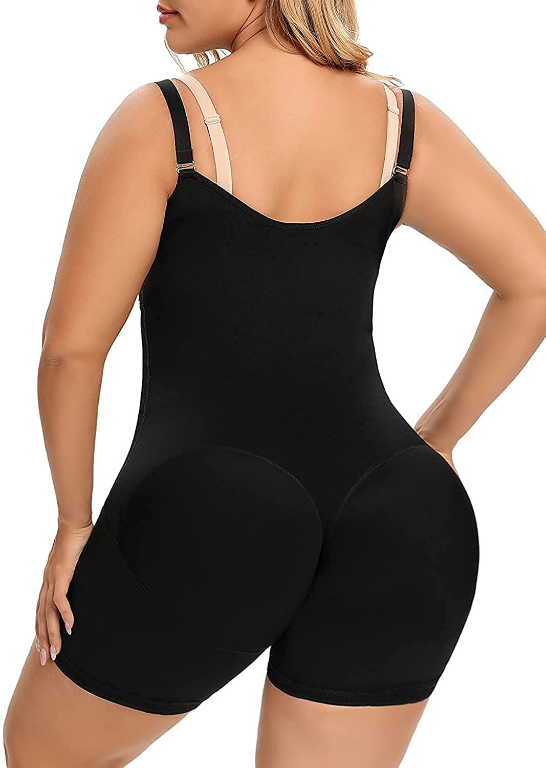 SHAPERX Shapewear Tummy Control Fajas Colombianas High Compression Body Shaper for Women Butt Lifter Thigh Slimmer Apparel & Accessories > Clothing > Underwear & Socks > Shapewear SHAPERX