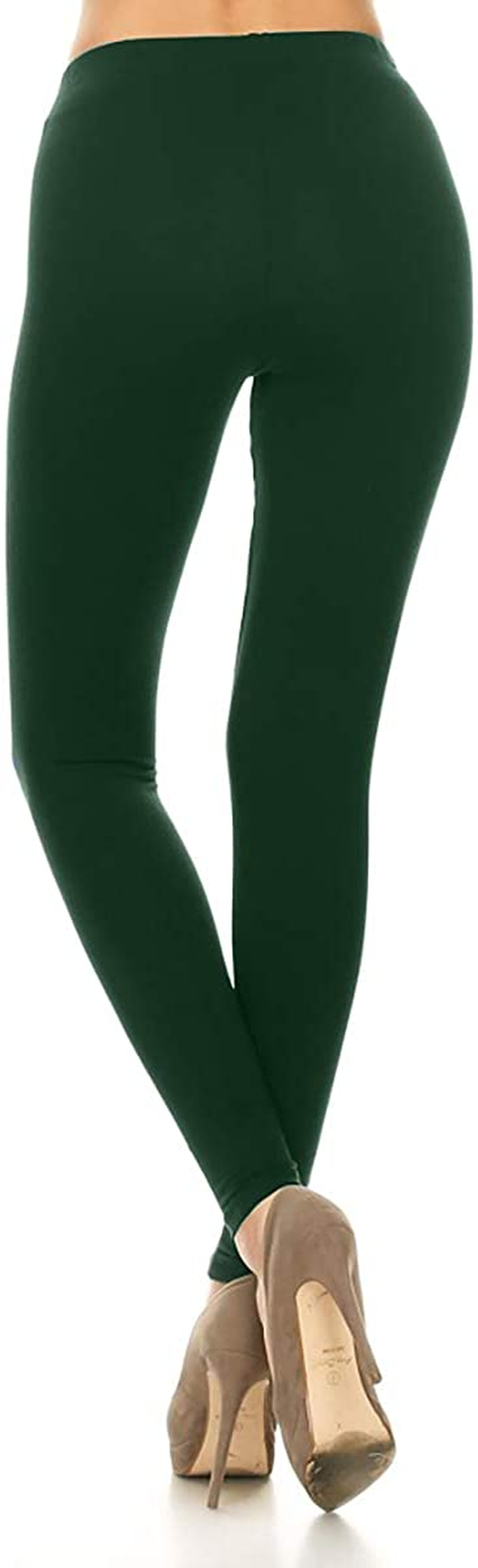 Leggings Depot Cotton Women'S Premium Quality Ultra Soft Solid Leggings Apparel & Accessories > Clothing > Underwear & Socks > Shapewear LEGGINGS DEPOT