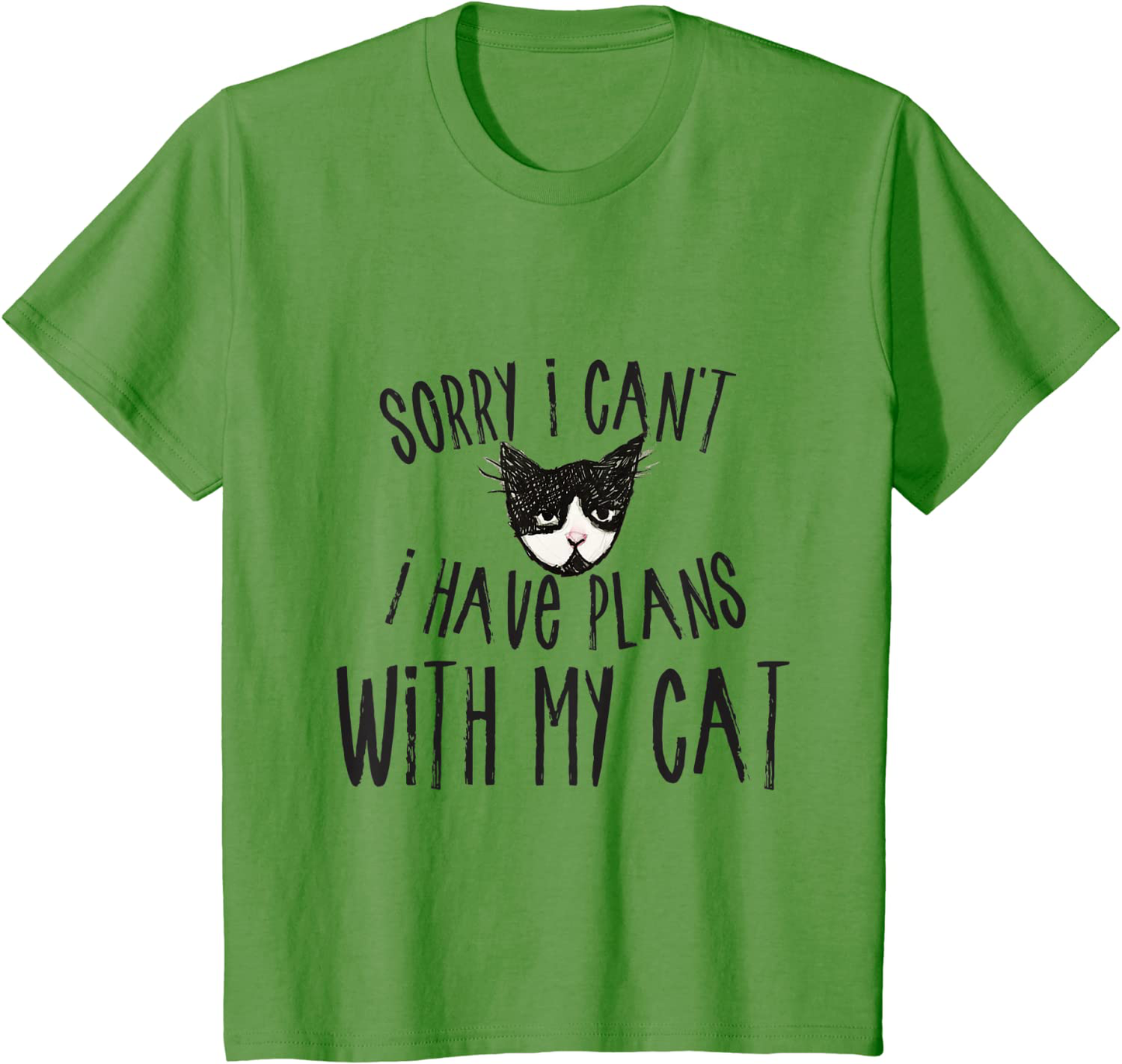 Sorry I can't I have plans with my Cat T-Shirt Arts & Entertainment > Party & Celebration > Gift Giving Caterpillar Grass Youth Kids 2