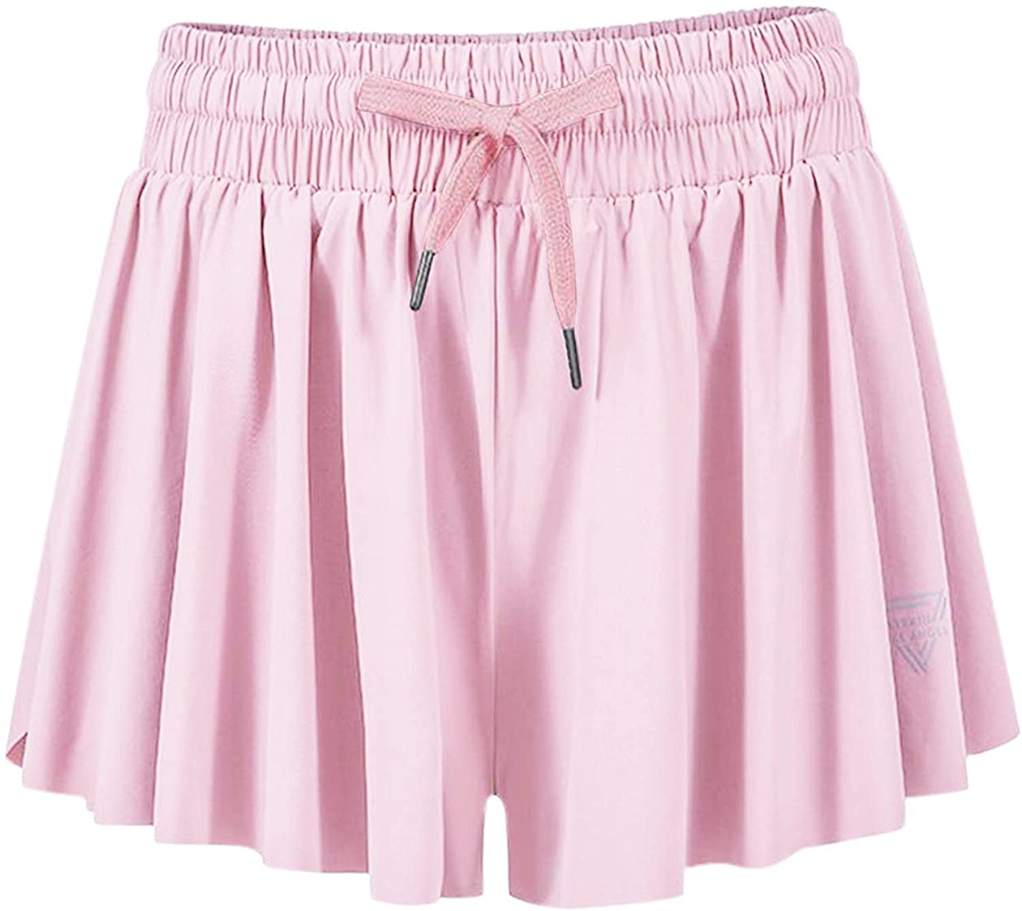 Burband Womens High Waisted Flowy Tennis Skirts Gym Yoga Pants Stretchy Pleated Golf Biker Shorts Summer Cute Lounge Skirts Apparel & Accessories > Clothing > Underwear & Socks > Shapewear Burband
