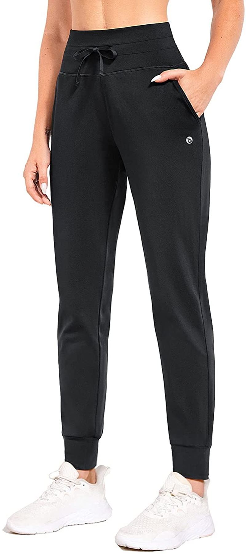 BALEAF Women'S Fleece Lined Pants Water Resistant Sweatpants High Waisted Thermal Joggers Winter Running Hiking Pockets Apparel & Accessories > Clothing > Activewear Kylie Max