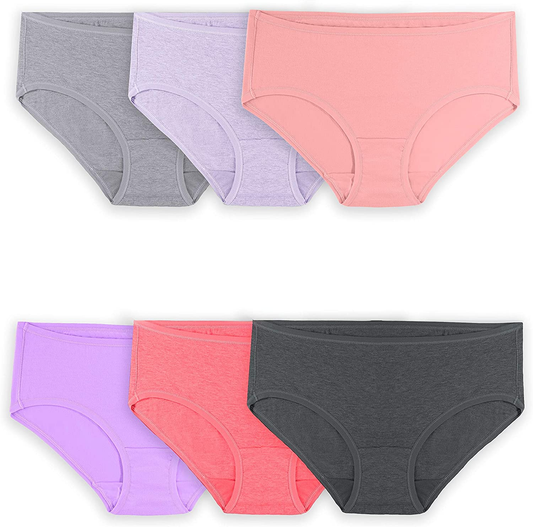 Fruit of the Loom Women'S 360° Stretch Underwear (Regular & plus Size) Apparel & Accessories > Clothing > Underwear & Socks > Underwear Fruit of the Loom Hipster - Comfort Cotton - 6 Pack - Assorted Colors Regular 9