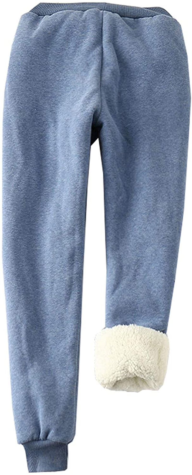 Flygo Women'S Winter Warm Fleece Joggers Pants Sherpa Lined Athletic Active Sweatpants Apparel & Accessories > Clothing > Activewear Kylie Max