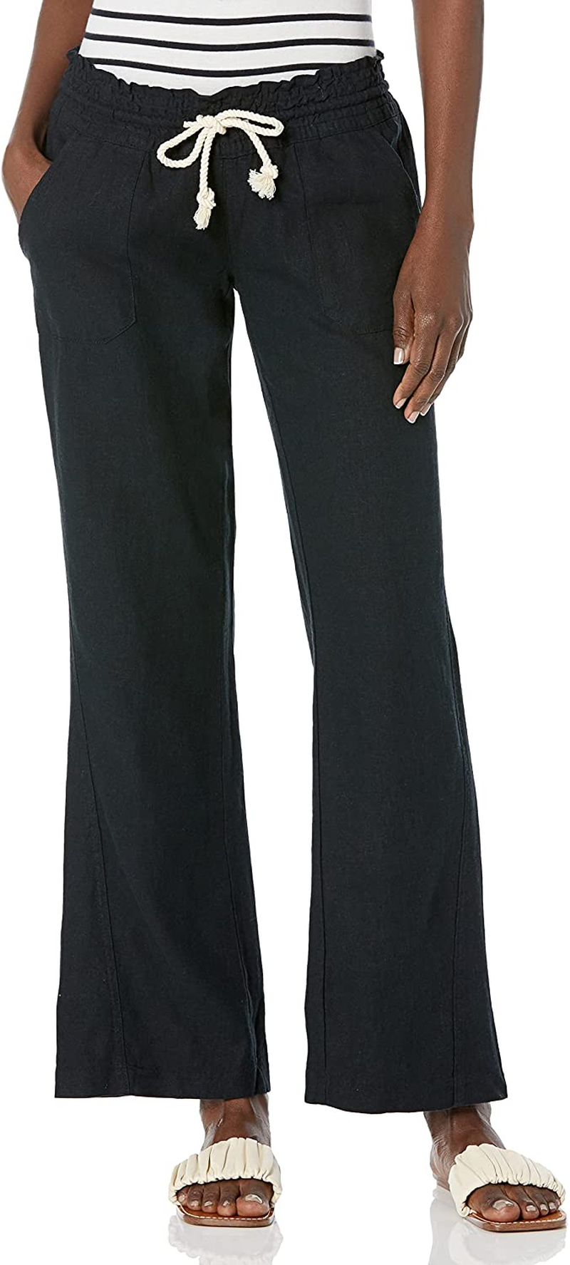 Roxy Women'S Oceanside Pant Apparel & Accessories > Clothing > Underwear & Socks > Underwear Roxy True Black X-Small