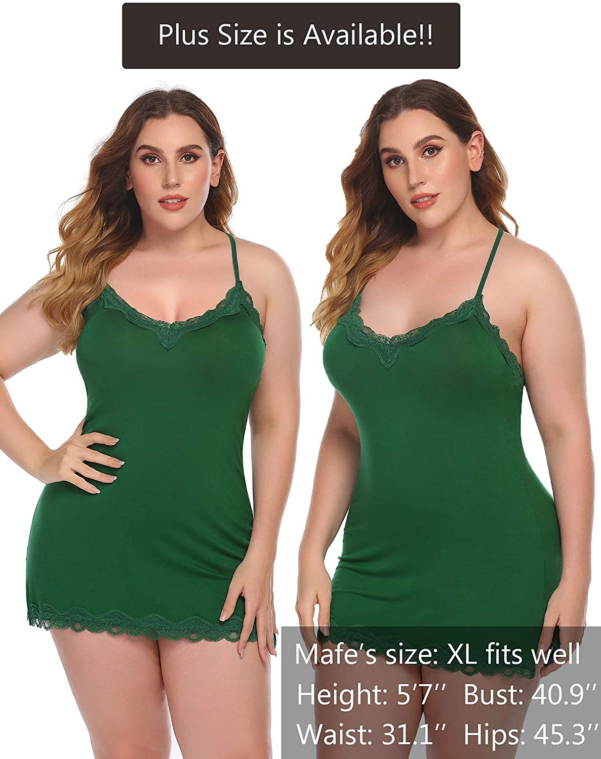 Avidlove Womens Sexy Sleepwear Sexy Chemise Lingerie Cotton Nightgowns for Women Apparel & Accessories > Clothing > Underwear & Socks > Lingerie Kylie Max