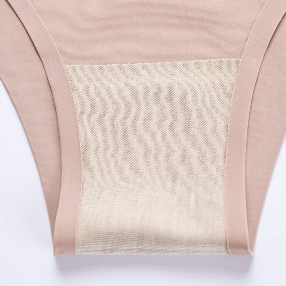 COSOMALL 6 Pack Women'S Invisible Seamless Bikini Underwear Half Back Coverage Panties Apparel & Accessories > Clothing > Underwear & Socks > Underwear COSOMALL