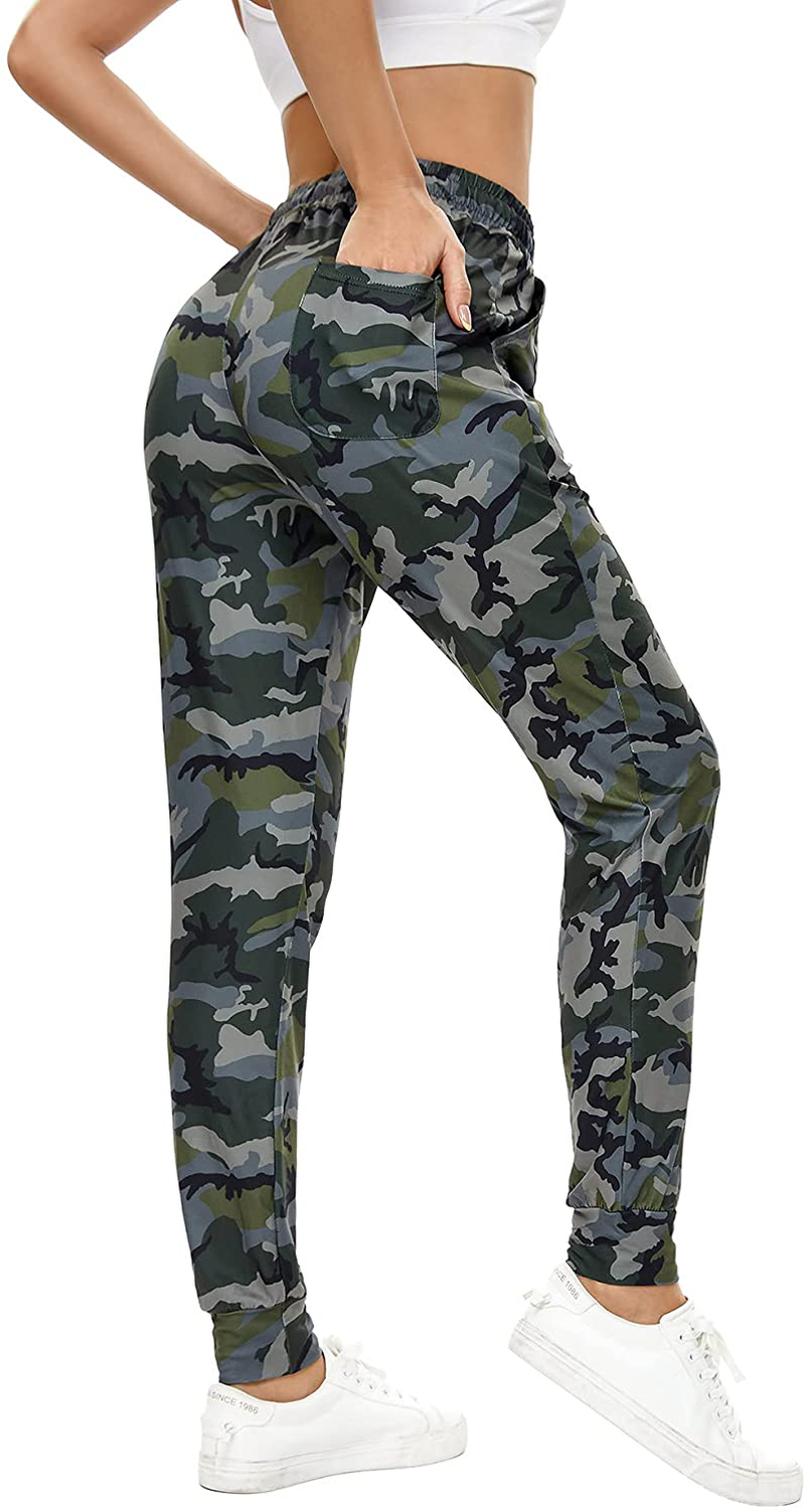 BATHRINS Women Tapered Joggers with Pockets – Casual Yoga High Waist Sweatpants Apparel & Accessories > Clothing > Activewear Kylie Max