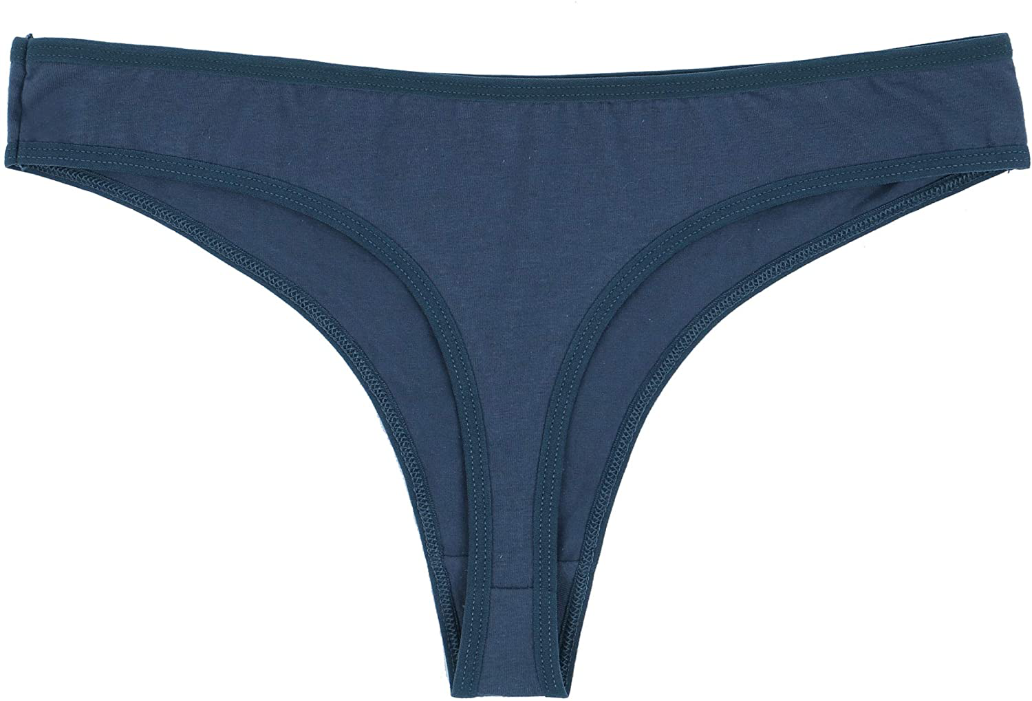 ELACUCOS 6 Pack Women's Thongs Cotton Breathable Panties Bikini Underwear Apparel & Accessories > Clothing > Underwear & Socks > Underwear ELACUCOS