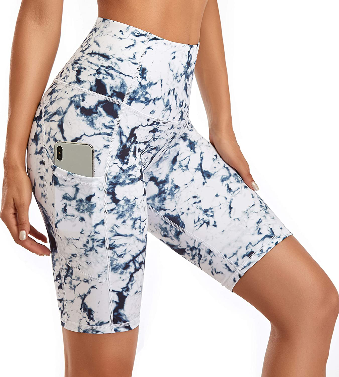 Oalka Women'S Short Yoga Side Pockets High Waist Workout Running Shorts Apparel & Accessories > Clothing > Shorts Kylie Max