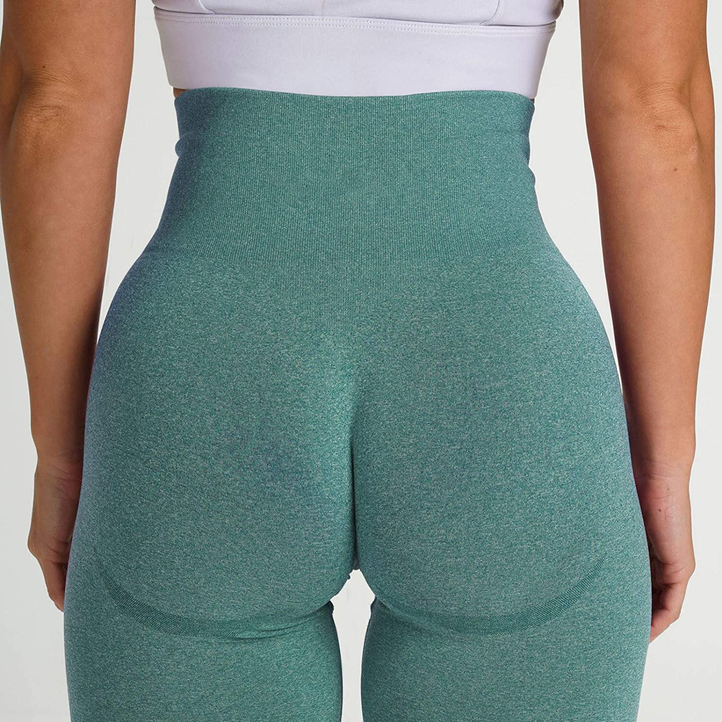 Burband Solid High Waisted Leggings for Women Regular Fit Soft Tummy Control Slimming Yoga Pants Workout Running Joggers Apparel & Accessories > Clothing > Underwear & Socks > Shapewear Burband