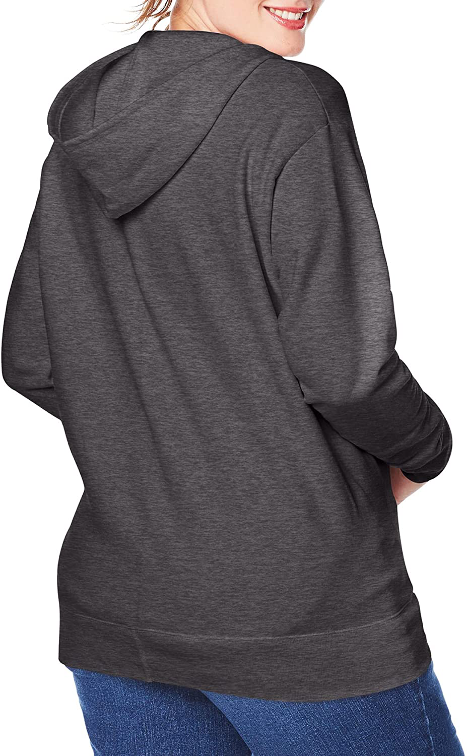 JUST MY SIZE plus Size Comfortsoft Ecosmart Fleece Full-Zip Women'S Hoodie Apparel & Accessories > Clothing > Activewear Kylie Max