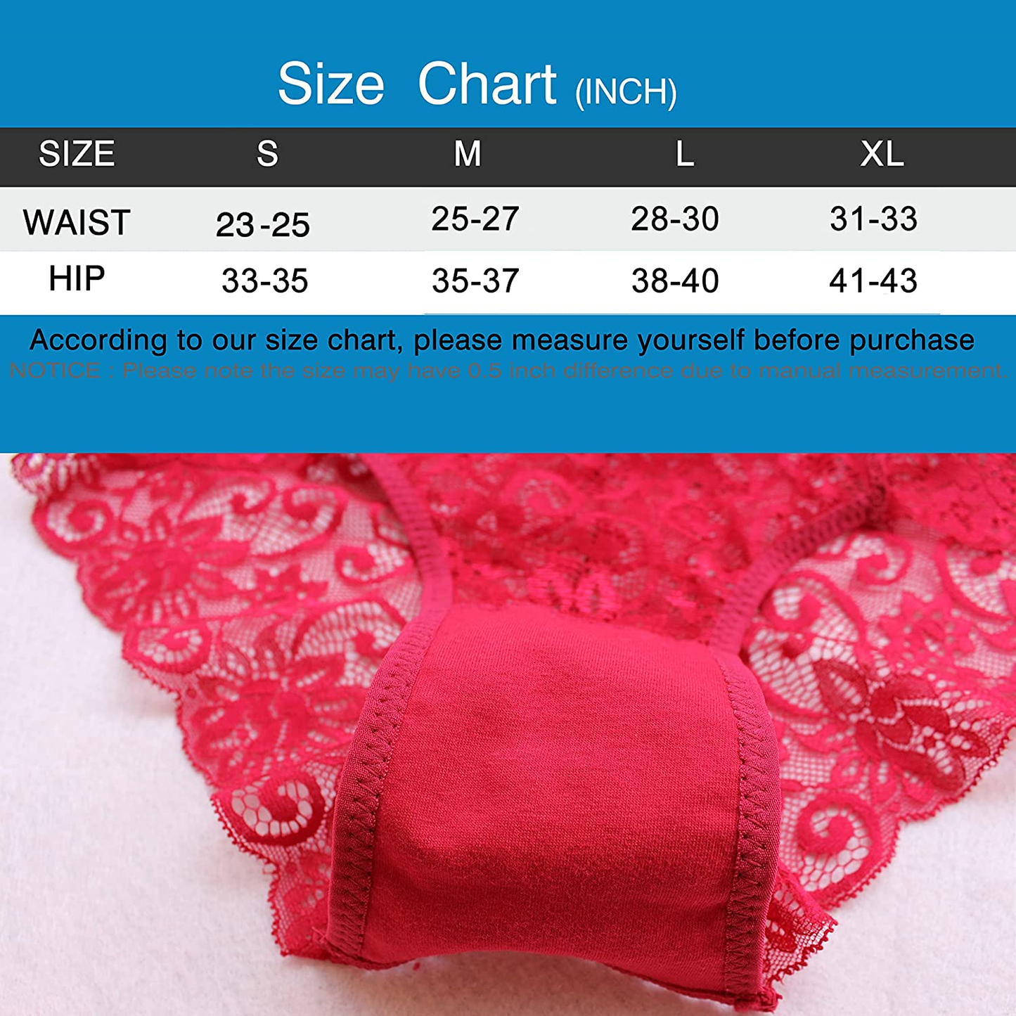 Kingfung 3-6 Pack Women'S Invisible Seamless Bikini Underwear Half Back Coverage Panties Apparel & Accessories > Clothing > Underwear & Socks > Underwear Kingfung