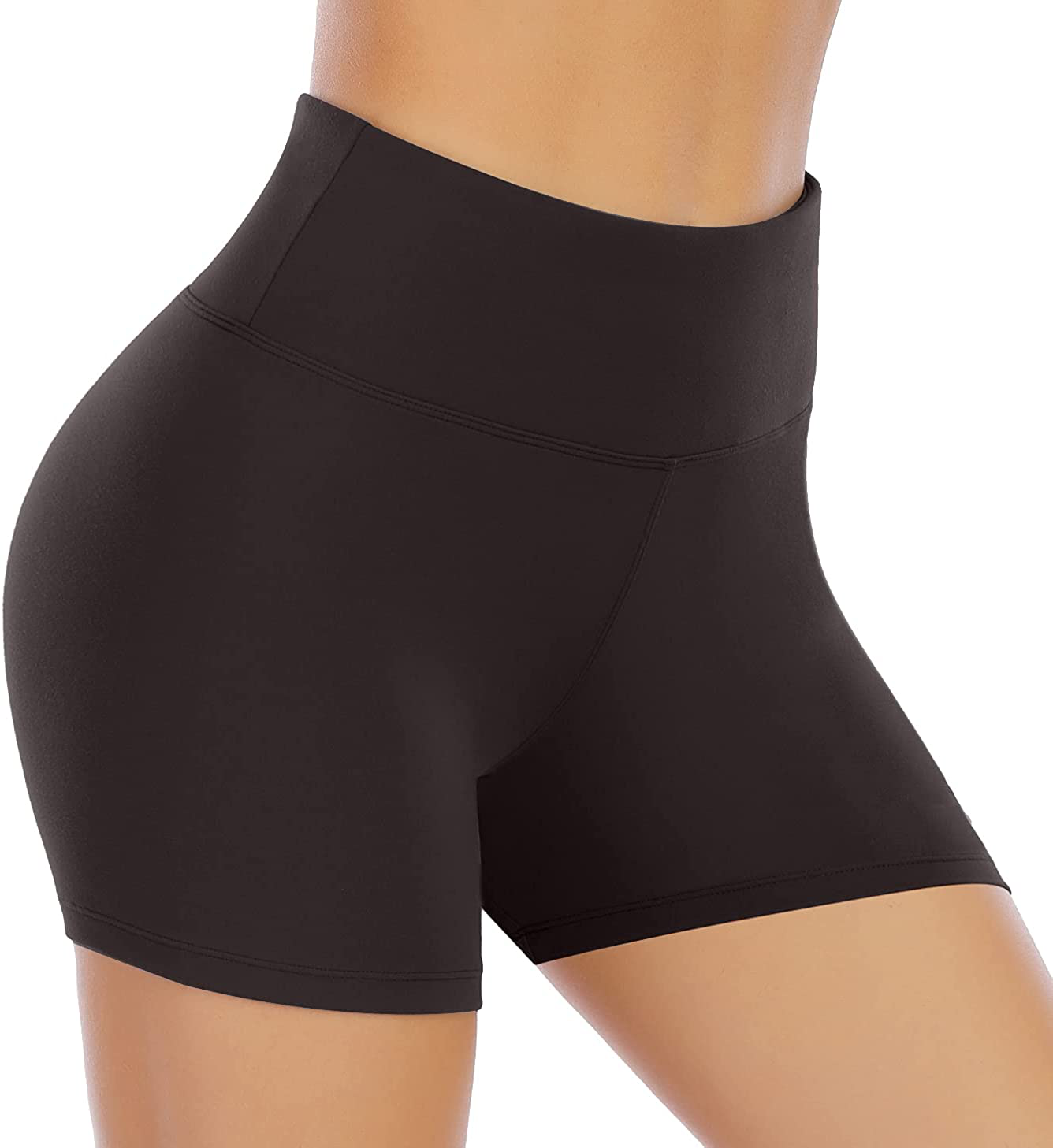 IUGA High Waisted Leggings for Women Workout Leggings with Inner Pocket Yoga Pants for Women Apparel & Accessories > Clothing > Activewear KYLIE MAX Dark Coffee Shorts Large