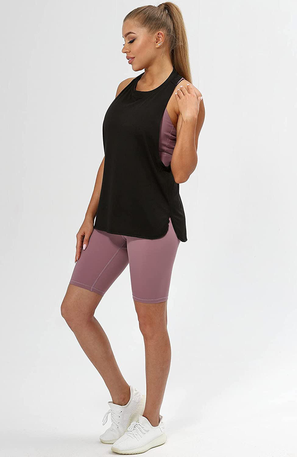 Icyzone Workout Tank Tops for Women - Running Muscle Tank Sport Exercise Gym Yoga Tops Athletic Shirts(Pack of 3) Apparel & Accessories > Clothing > Activewear Kylie Max