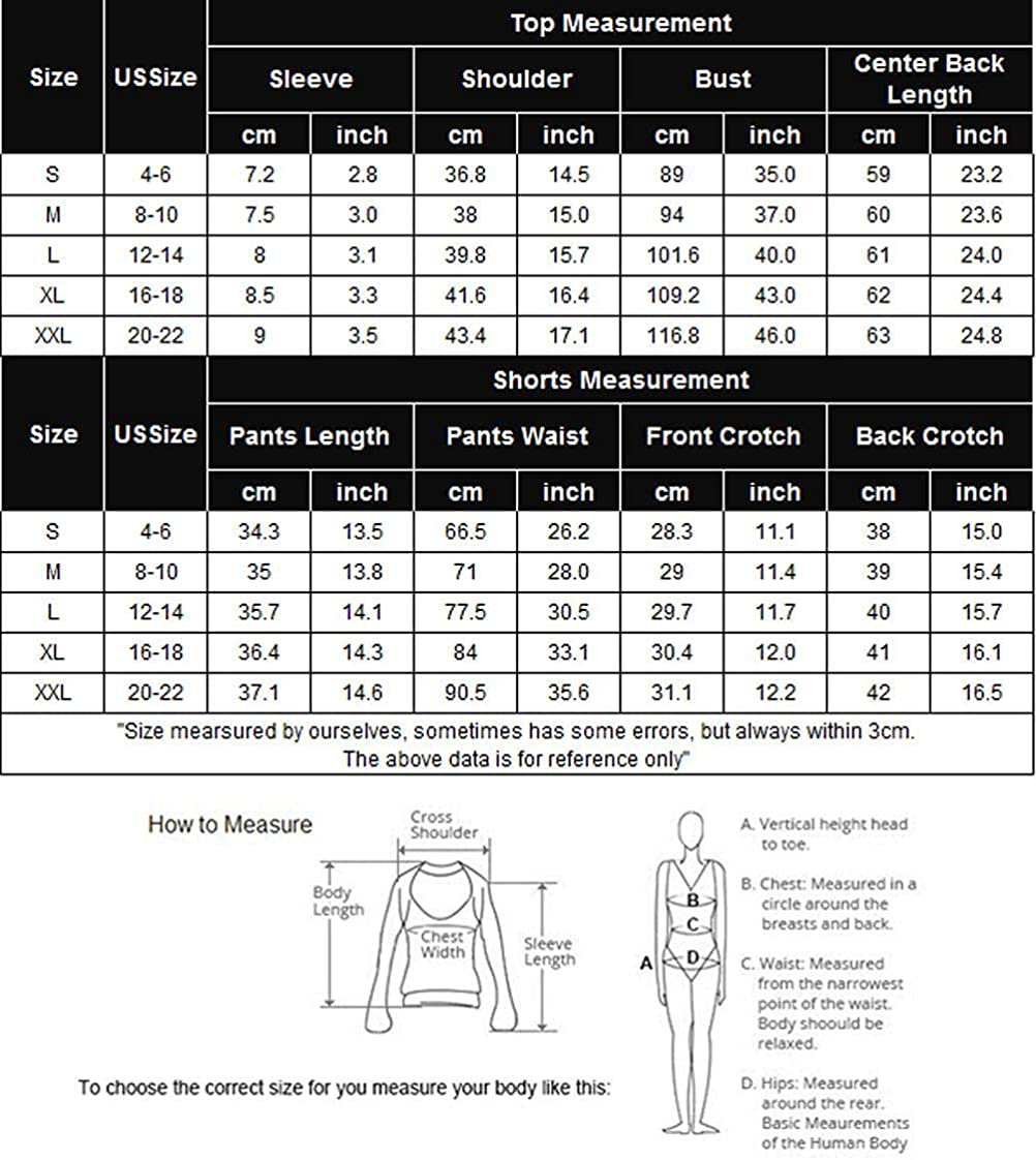 Ekouaer Womens Pajama Set with Print Short Sleeve Sleepwear Pj Lounge Sets(S-Xxl) Apparel & Accessories > Clothing > Sleepwear & Loungewear Kylie Max