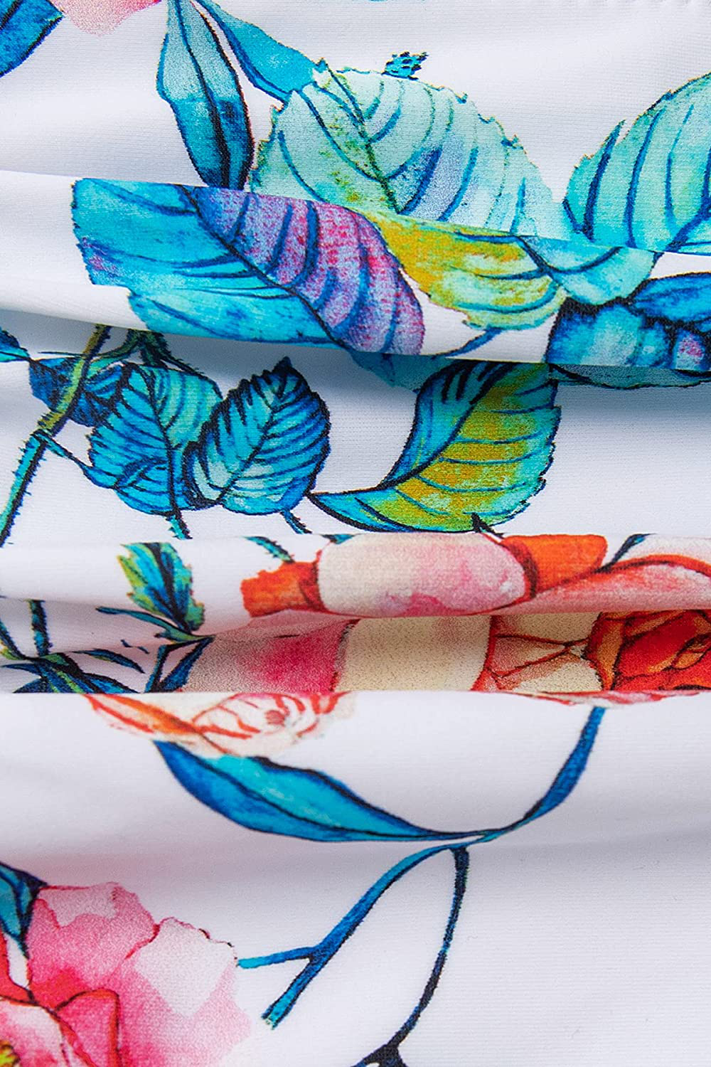 CUPSHE Women'S High Waist Bikini Swimsuit Floral Print Tie Two Piece Bathing Suit Kylie Max