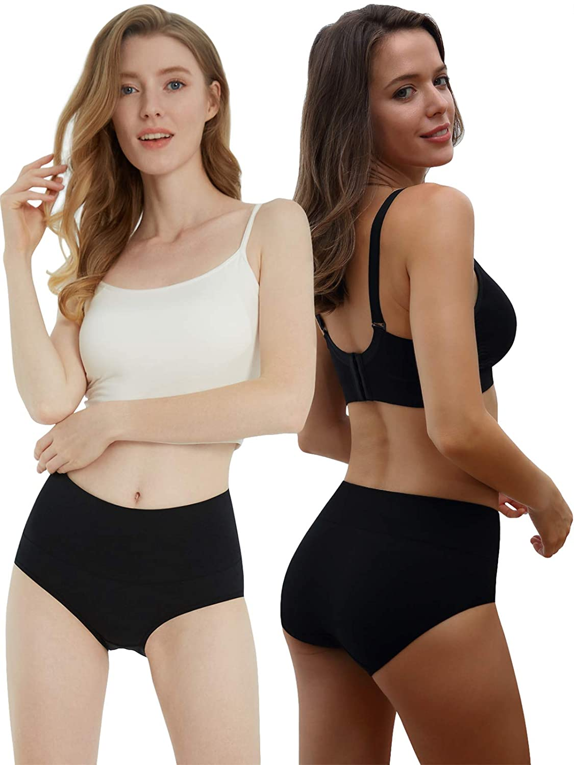 INNERSY Womens High Waisted Underwear Cotton Panties Regular & plus Size 5-Pack Apparel & Accessories > Clothing > Underwear & Socks > Underwear INNERSY
