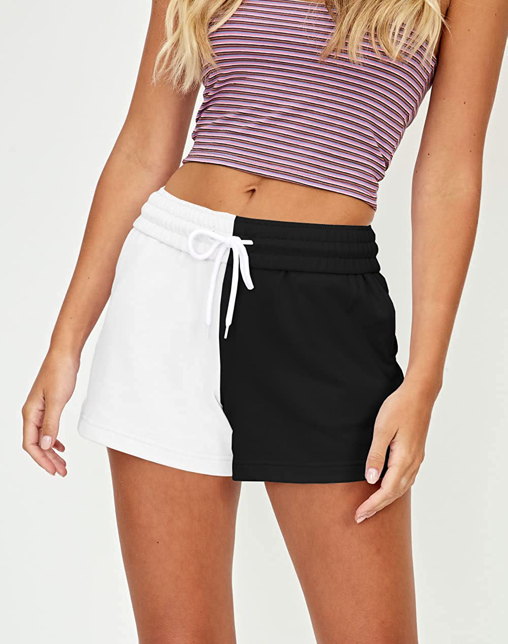 AUTOMET Womens Sweat Shorts Summer Casual High Waisted Athletic Shorts Comfy Lounge Running Shorts Gym Shorts with Pockets Apparel & Accessories > Clothing > Shorts Kylie Max