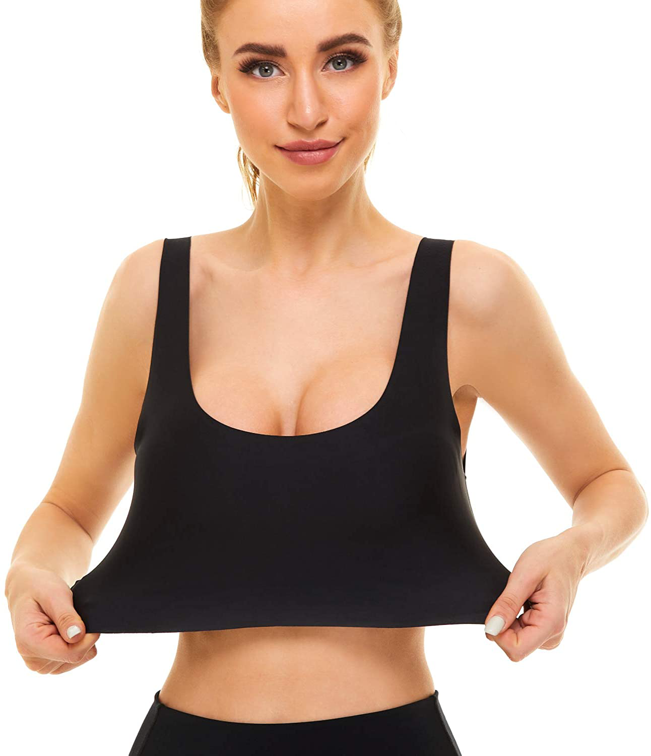 UOTJCNR Women'S Seamless Wireless Invisible Bra Comfy Sleep Bras Thin Soft Daily Bras for Yoga Sport Apparel & Accessories > Clothing > Underwear & Socks > Bras Kylie Max