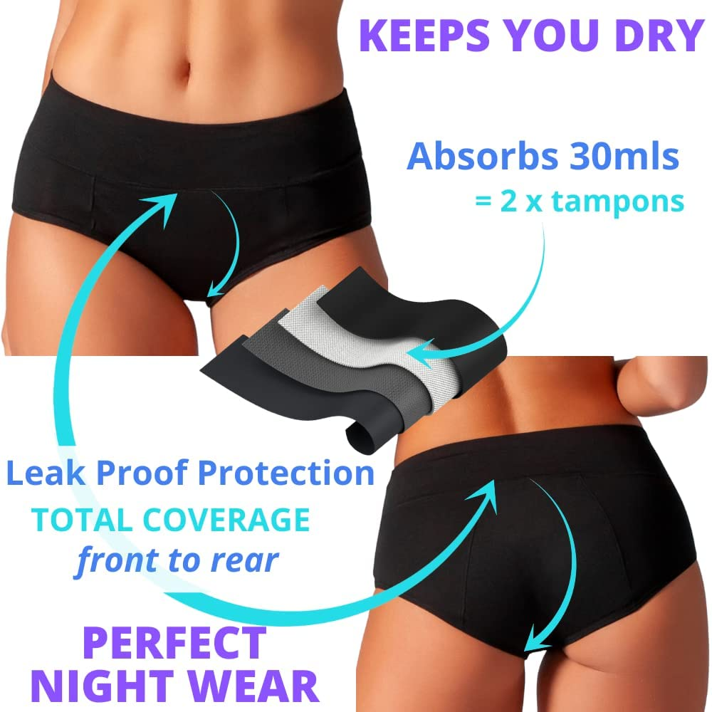 Bambody Absorbent Panty: Period Panties/Maternity & Postpartum Underwear Apparel & Accessories > Clothing > Underwear & Socks > Underwear Bambody