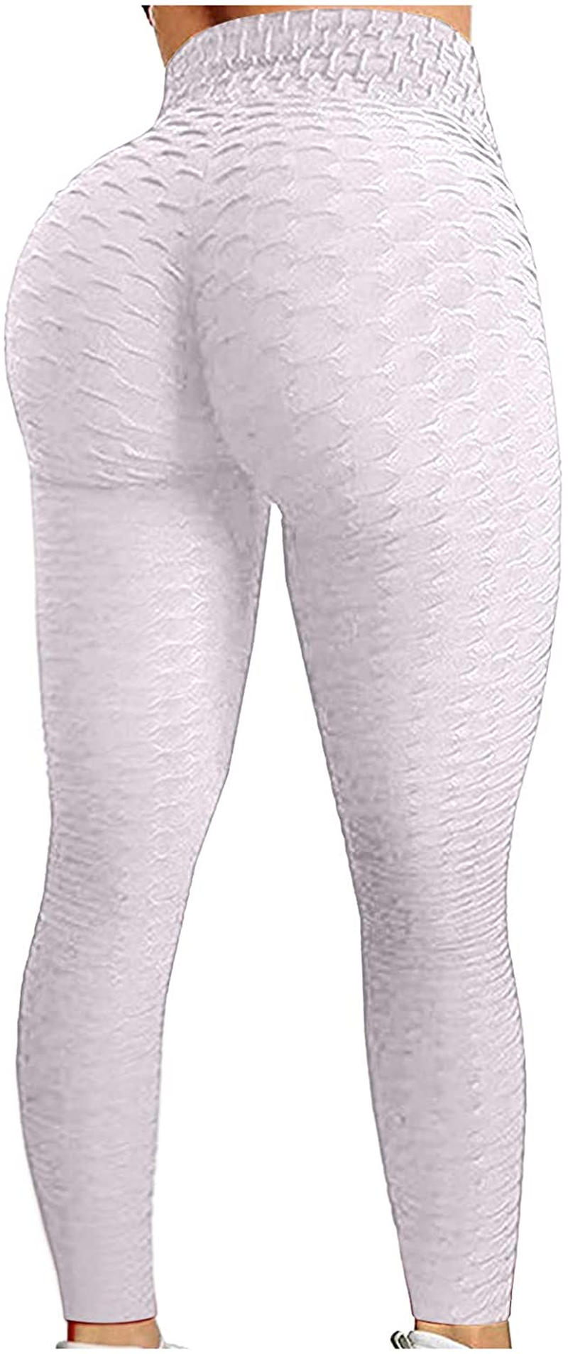 Burband Womens Anit Cellulite Texutred Booty Shaping Leggings Seamless Scrunch Butt Lifting Tummy Control Yoga Biker Pants Apparel & Accessories > Clothing > Underwear & Socks > Shapewear Burband